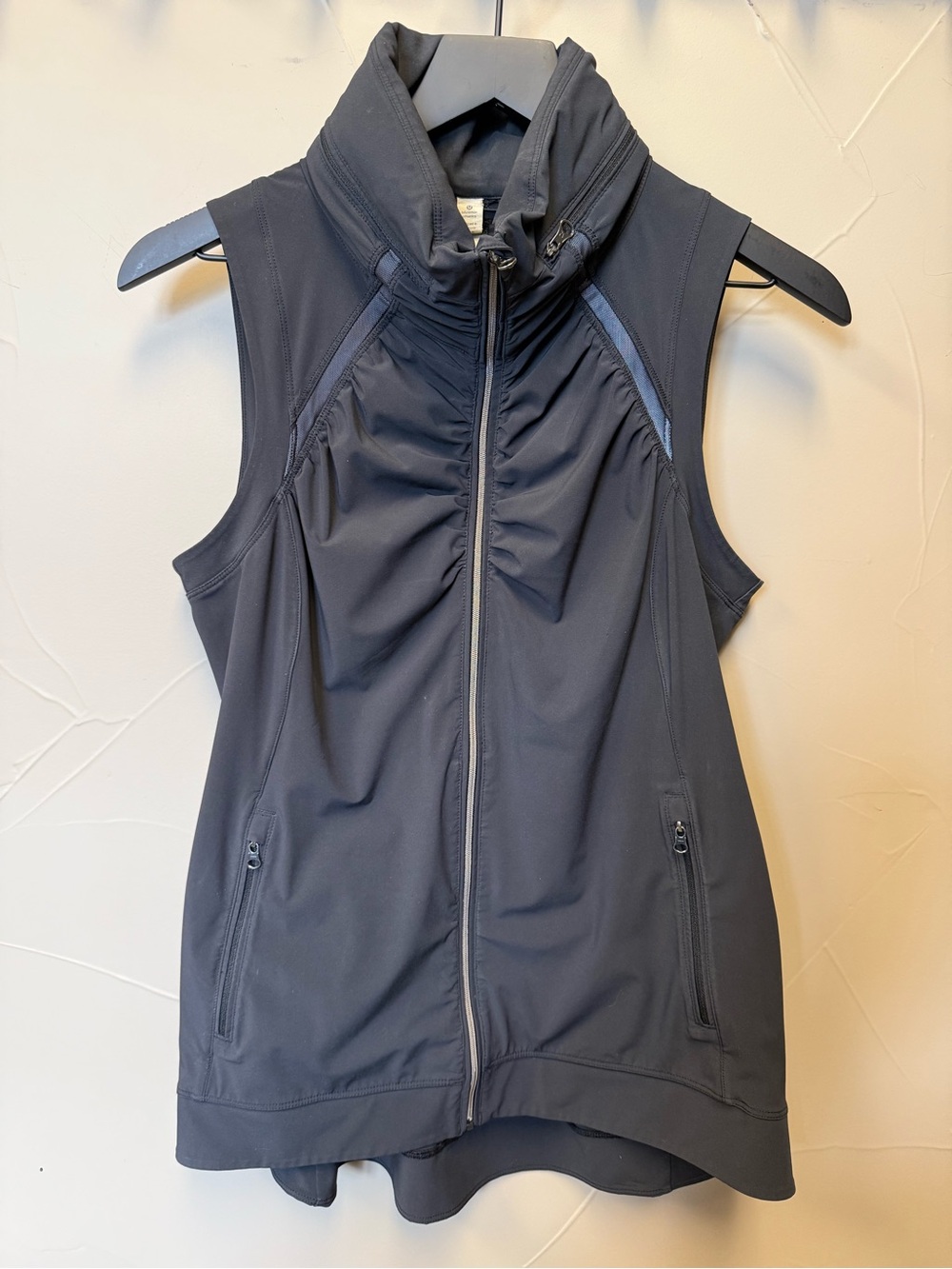 lululemon athletica Black Sleeveless Zip Vest